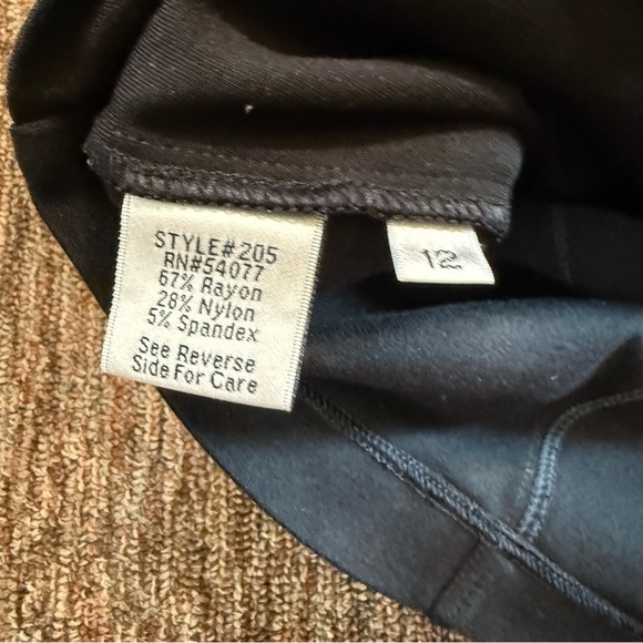 CAbi Black Midi Pencil Skirt size 12 - Picture 5 of 6